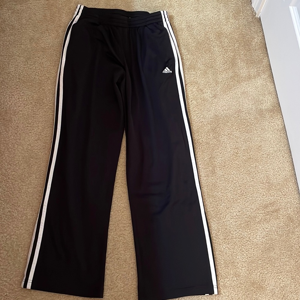 Black adidas workout pants
